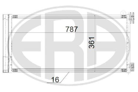 Радiатор кондицiонера era 667190