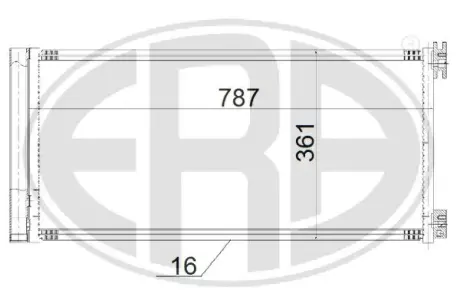 Радiатор кондицiонера Era 667190