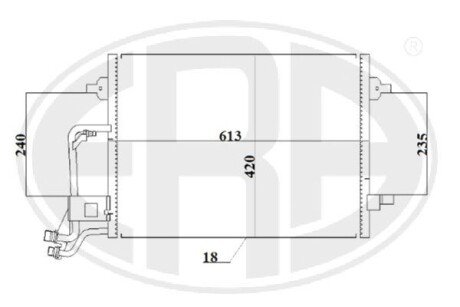 Радiатор кондицiонера era 667213