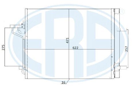 Радiатор кондицiонера era 667248