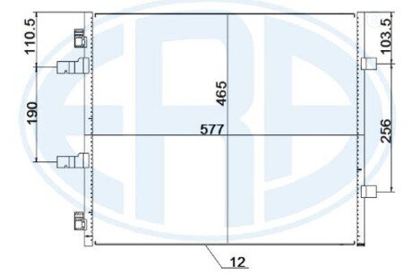 Радiатор кондицiонера era 667257