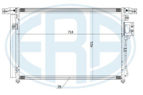 Радiатор кондицiонера era 667267