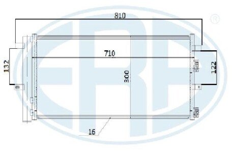 Радiатор кондицiонера era 667282