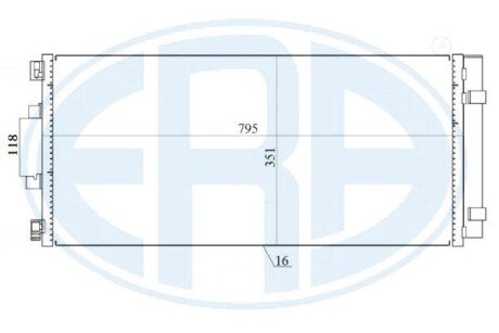 Радiатор кондицiонера з осушувачем era 667157