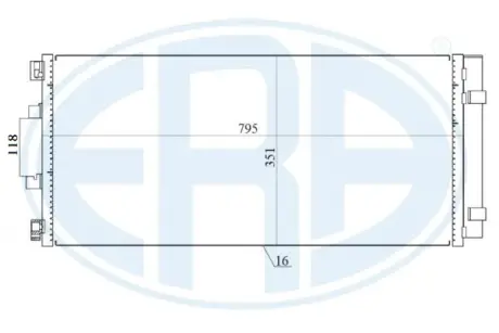 Радiатор кондицiонера з осушувачем Era 667157