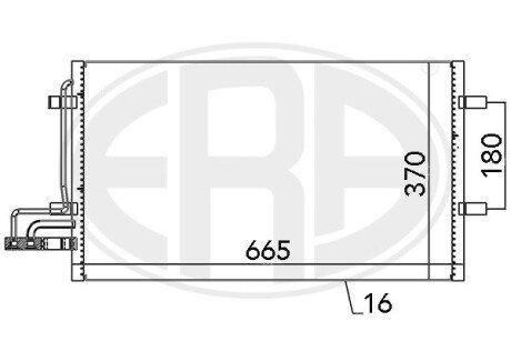 Радіатор охолодження двигуна era 667029 на Форд Focus