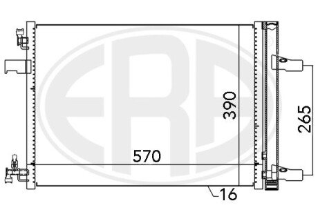 Радиатор охлаждения двигателя era 667047 на Chevrolet Малибу