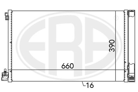 Радиатор охлаждения двигателя era 667049 на Опель Инсигния