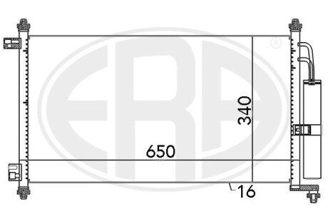 Радіатор охолодження двигуна era 667069 на Ниссан Жук