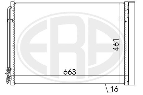 Радиатор охлаждения двигателя era 667079 на Бмв 7 серии