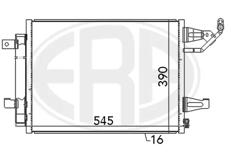 Радіатор охолодження двигуна era 667085 Smart Forfour