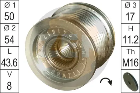 Шкiв генератора Era ZN5566