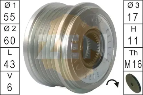 Шкiв генератора Era ZN5575