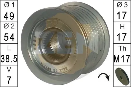 Шкiв генератора Era ZN5584