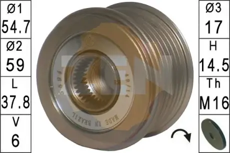 Шкiв генератора Era ZN5594