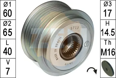 Шкiв генератора Era ZN5713
