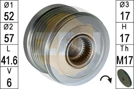 Шкiв генератора era ZN5735