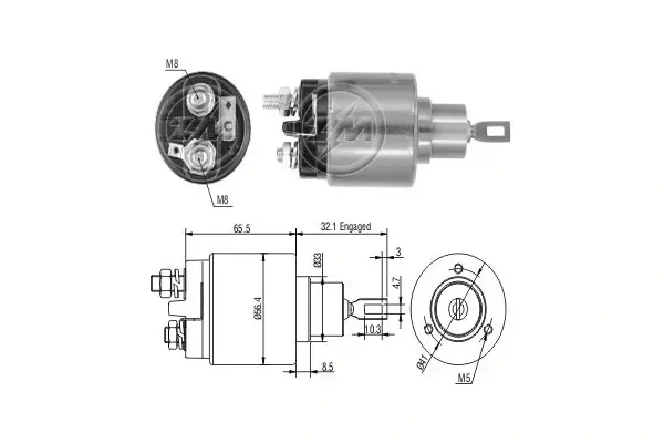 Тягове реле, стартер (вир-во ZM) era ZM575