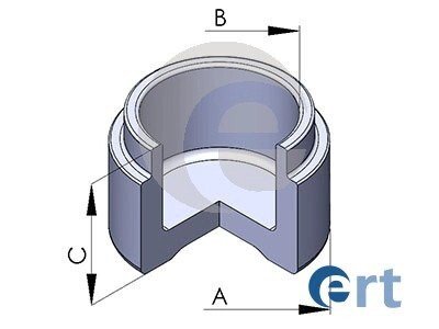 Поршень переднего тормозного суппорта ert 150584-C
