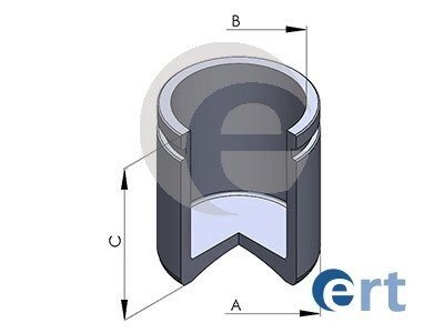 Поршень переднего тормозного суппорта ert 150960C