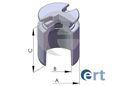 Поршень заднього гальмівного супорта ert 150562-C
