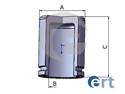 Поршень заднього гальмівного супорта ert 150967-C на Киа Рио 4