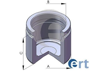 Шланг тормозной передний ert 150169-C