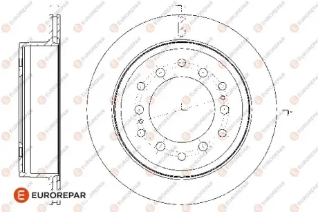 8708309198 ДИСК ГАЛЬМ?ВНИЙ ЗАДН?Й 2ШТ. EUROREPAR 1667865580
