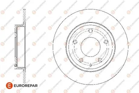 8708309198 ДИСК ГАЛЬМ?ВНИЙ ЗАДН?Й 2ШТ. EUROREPAR 1676008480 Мазда 3 bm