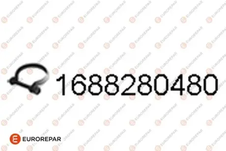 Хомут-затискач металевий EUROREPAR 1688280480