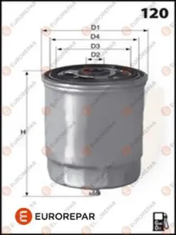 Дизельный топливный фильтр EUROREPAR E148131 Фиат Палио уикенд