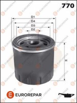 E:OIL FILTER eurorepar 1637765880 на Рендж (ленд) ровер Дискавери 2