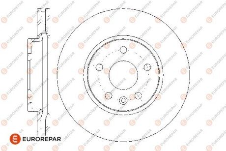 ДИСКИ ГАЛЬМ?ВН? eurorepar 1667856480 на Chevrolet Aveo т300