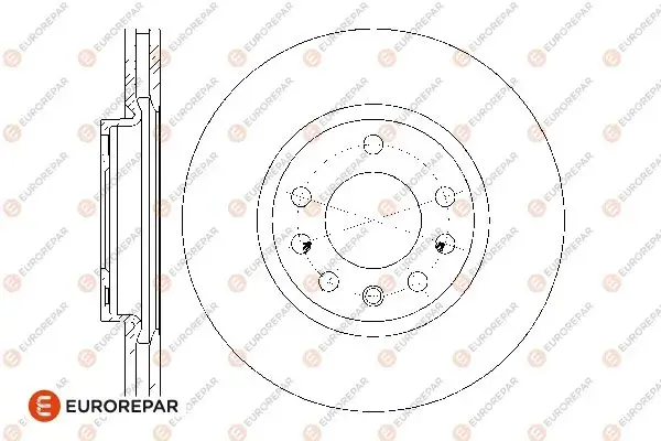 ДИСКИ ГАЛЬМ?ВН? EUROREPAR 1676009680 (фото 1)