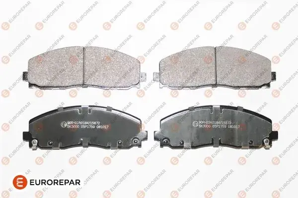 Передні тормозні (гальмівні) колодки EUROREPAR 1681165780 (фото 1)