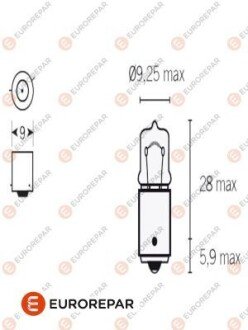 ЛАМПОЧКА 12V-H6W eurorepar 1616431880 на Форд Фьюжн