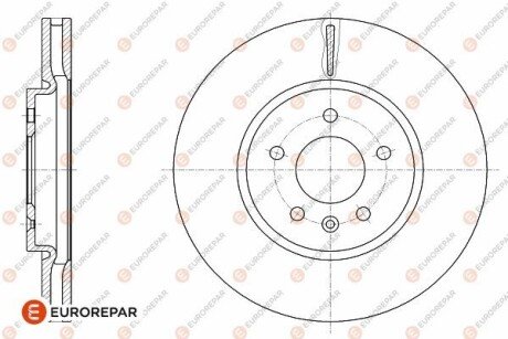 Вентилируемый тормозной диск eurorepar 1642764880