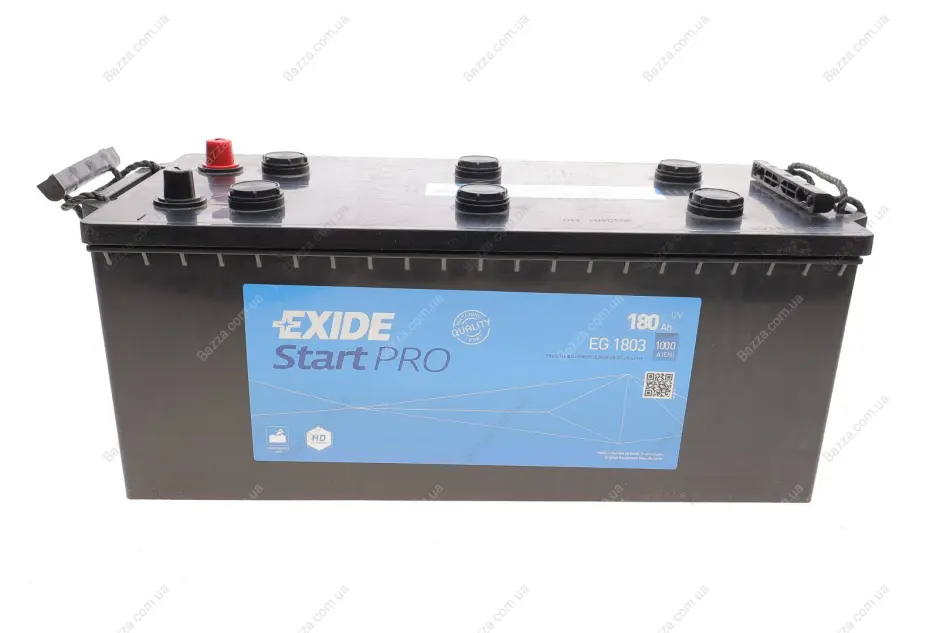 Аккумулятор 180Ah-12v PROFESSIONAL(513х223х223),L,EN1000 Exide EG1803 (фото 1)