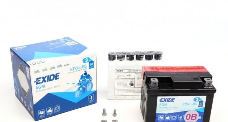 Аккумулятор 3Ah-12v AGM (113х70х85) R, EN50 exide ETX4L-BS