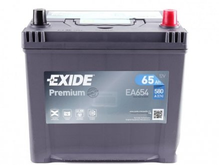 Аккумулятор 65Ah-12v PREMIUM(230х173х222),R,EN580,Корея exide EA654