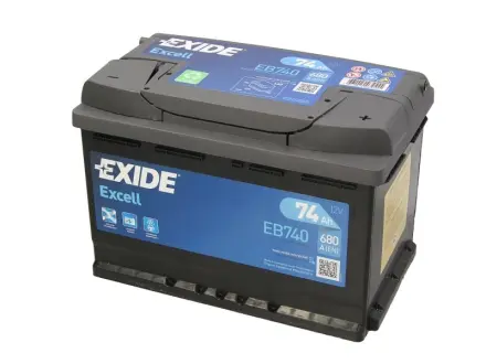Аккумулятор 74Ah-12v EXCELL(278х175х190),R,EN680 Exide EB740