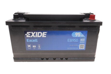 Аккумулятор (акб) 95ah (ампер) exide EB950