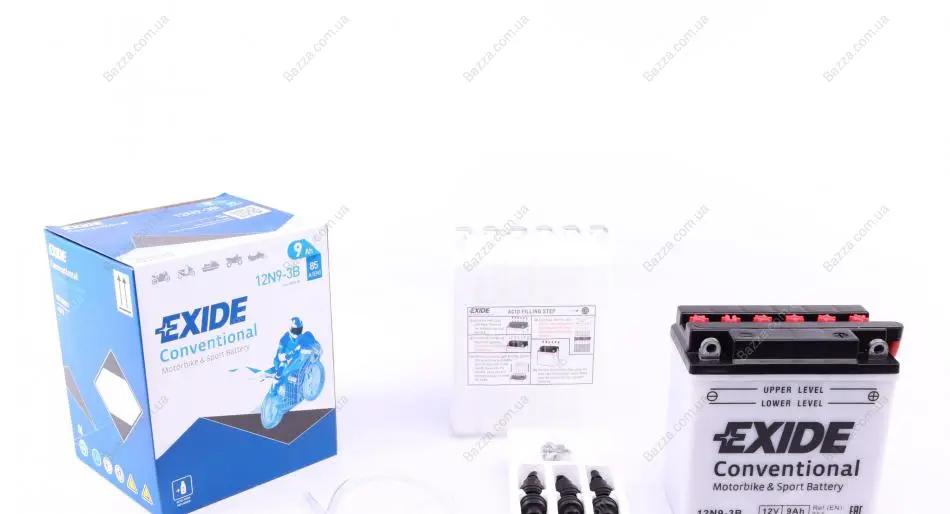 Аккумулятор 9Ah-12v  (135х75х139) R, EN85 exide 12N9-3B