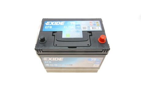 Аккумулятор (акб) 75ah (ампер) exide EL754