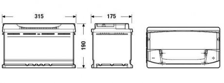 Аккумуляторная батарея exide EA900