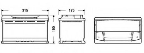 Аккумуляторная батарея exide EA900