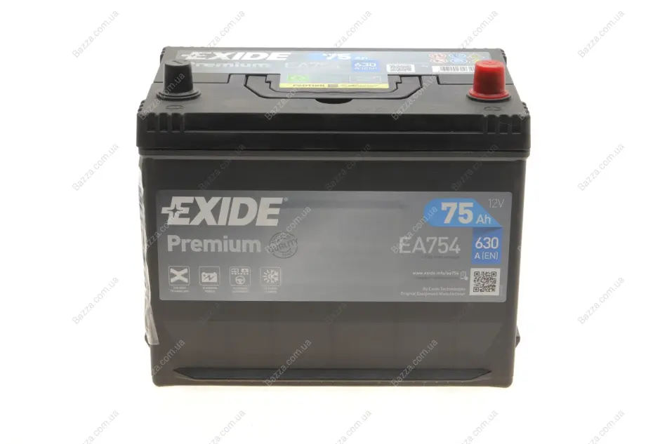 Аккумуляторная батарея Exide EA754 (фото 1)