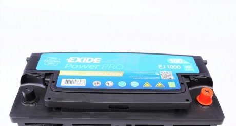 Аккумулятор (акб) 100ah (ампер) exide EJ1000