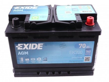 Аккумуляторная батарея exide EK700