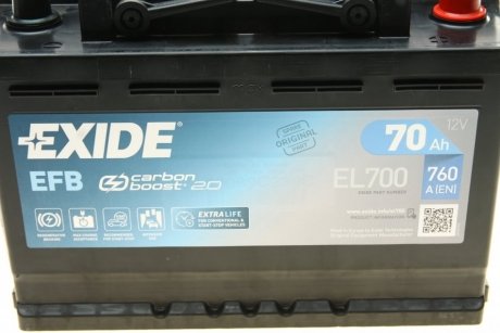 Аккумуляторная батарея exide EL700